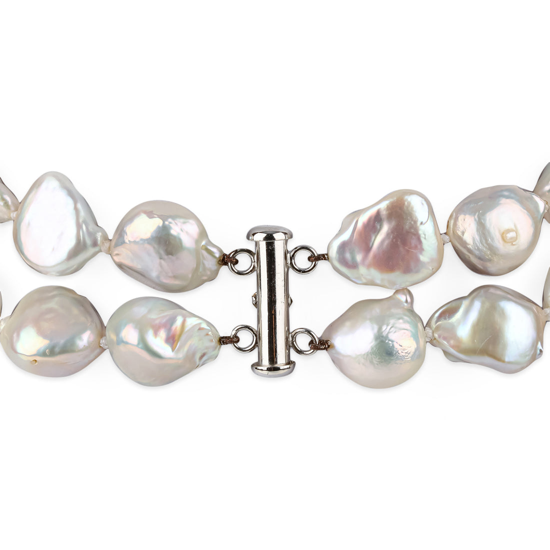 2-Strand Baroque Freshwater Pearl Necklace
