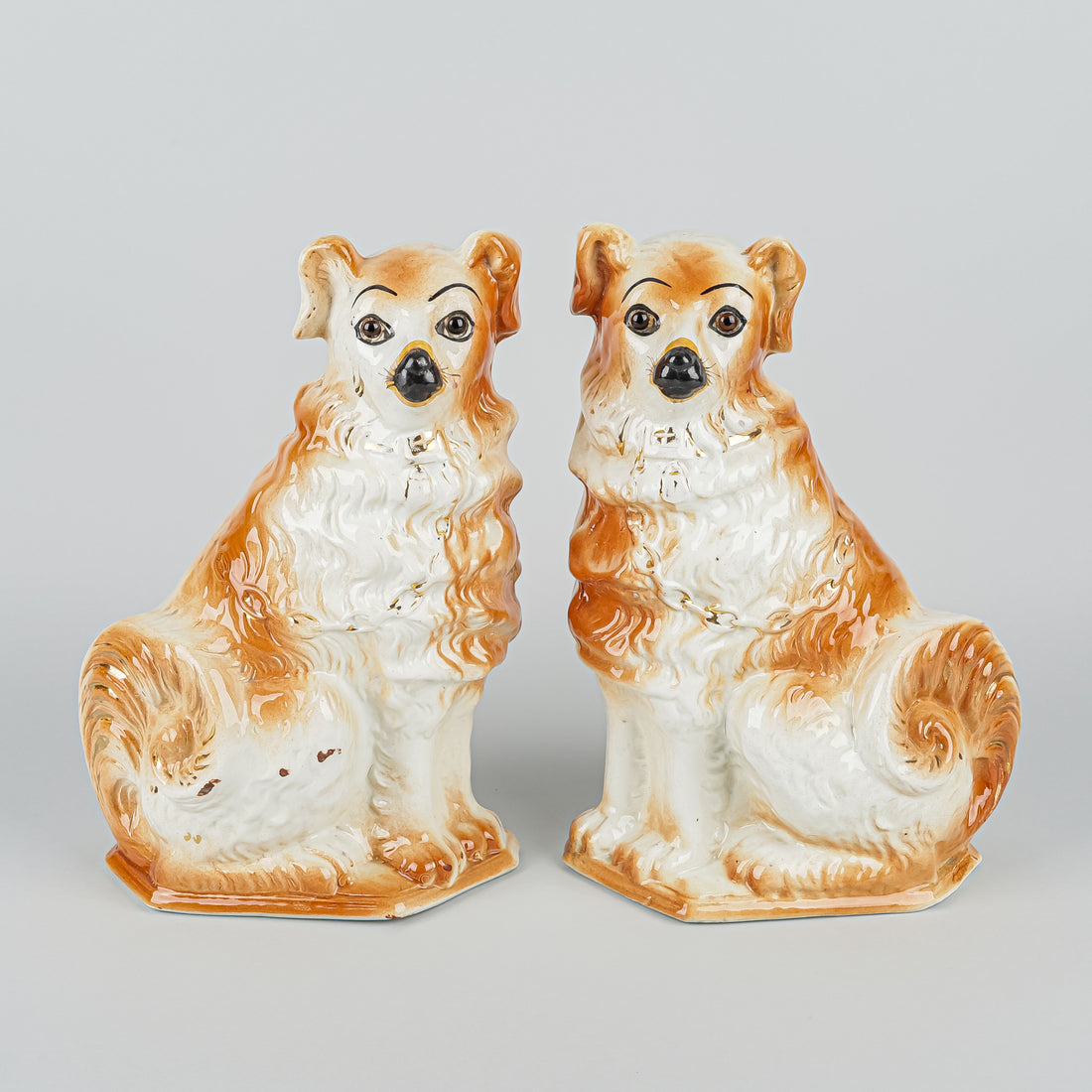 BO'NESS POTTERY Wally Dogs Set Of 2