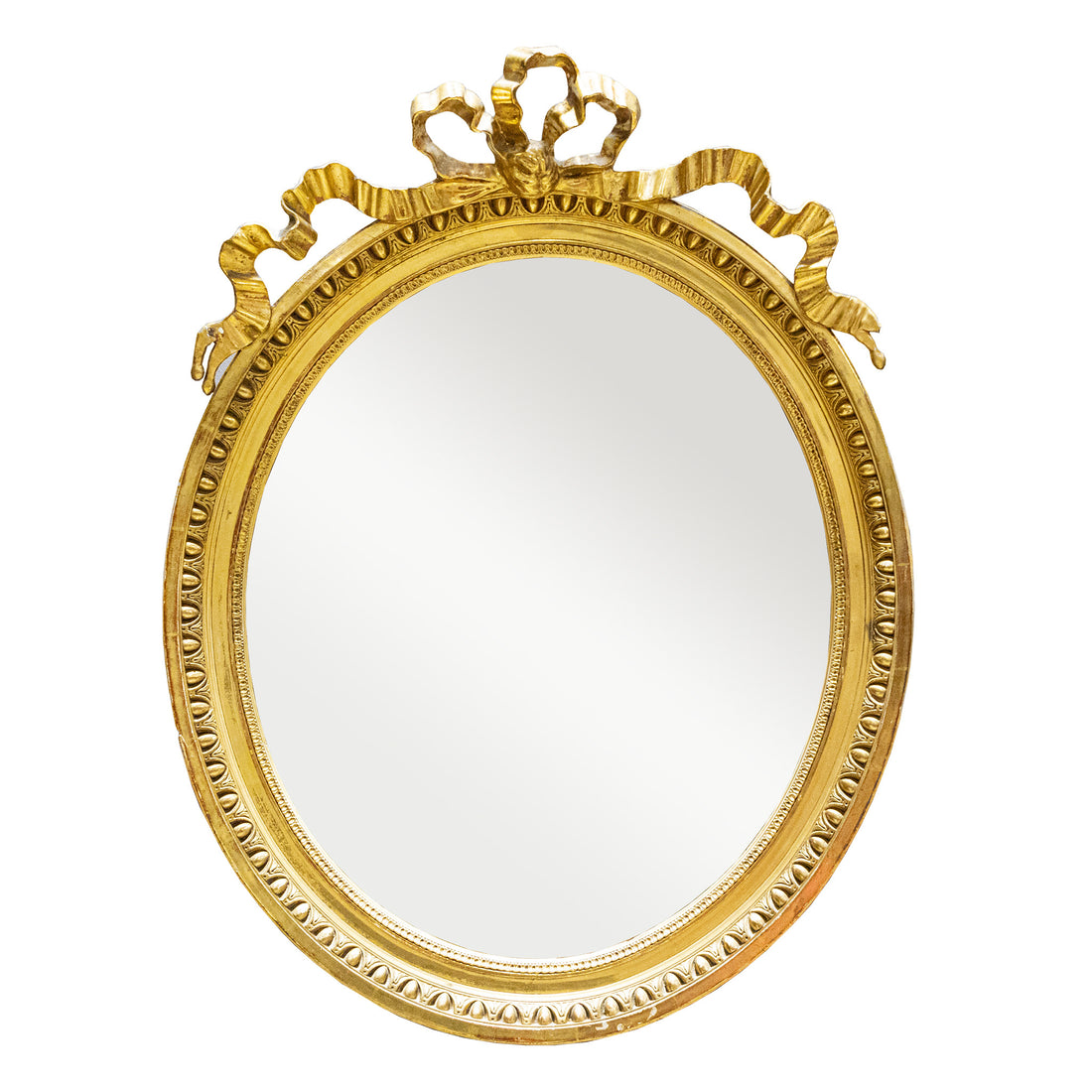 Vintage Gilt Louis Style Oval Mirror