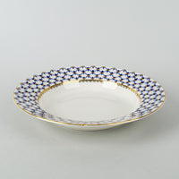 LOMONOSOV Cobalt Net Soup Plates Set of 2