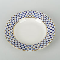 LOMONOSOV Cobalt Net Soup Plates Set of 2