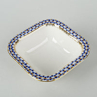 LOMONOSOV Cobalt Net Square Bowl