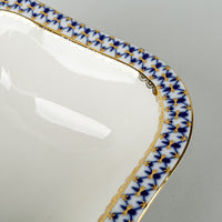LOMONOSOV Cobalt Net Square Bowl