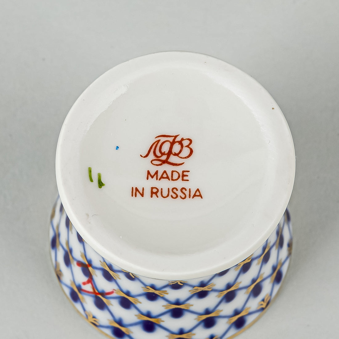 LOMONOSOV Cobalt Net Egg Cups Set Of 6