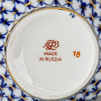 LOMONOSOV Cobalt Net Vase