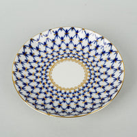 LOMONOSOV Cobalt Net Teacup & Saucer