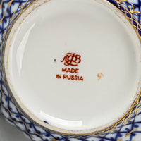 LOMONOSOV Cobalt Net Teapot With Lid