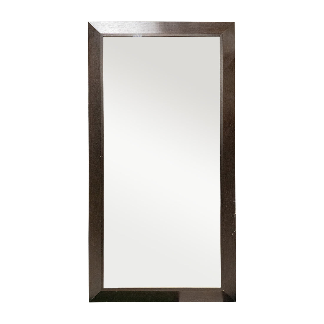 RANDOMLANE Large Dark Stained Oak Mirror