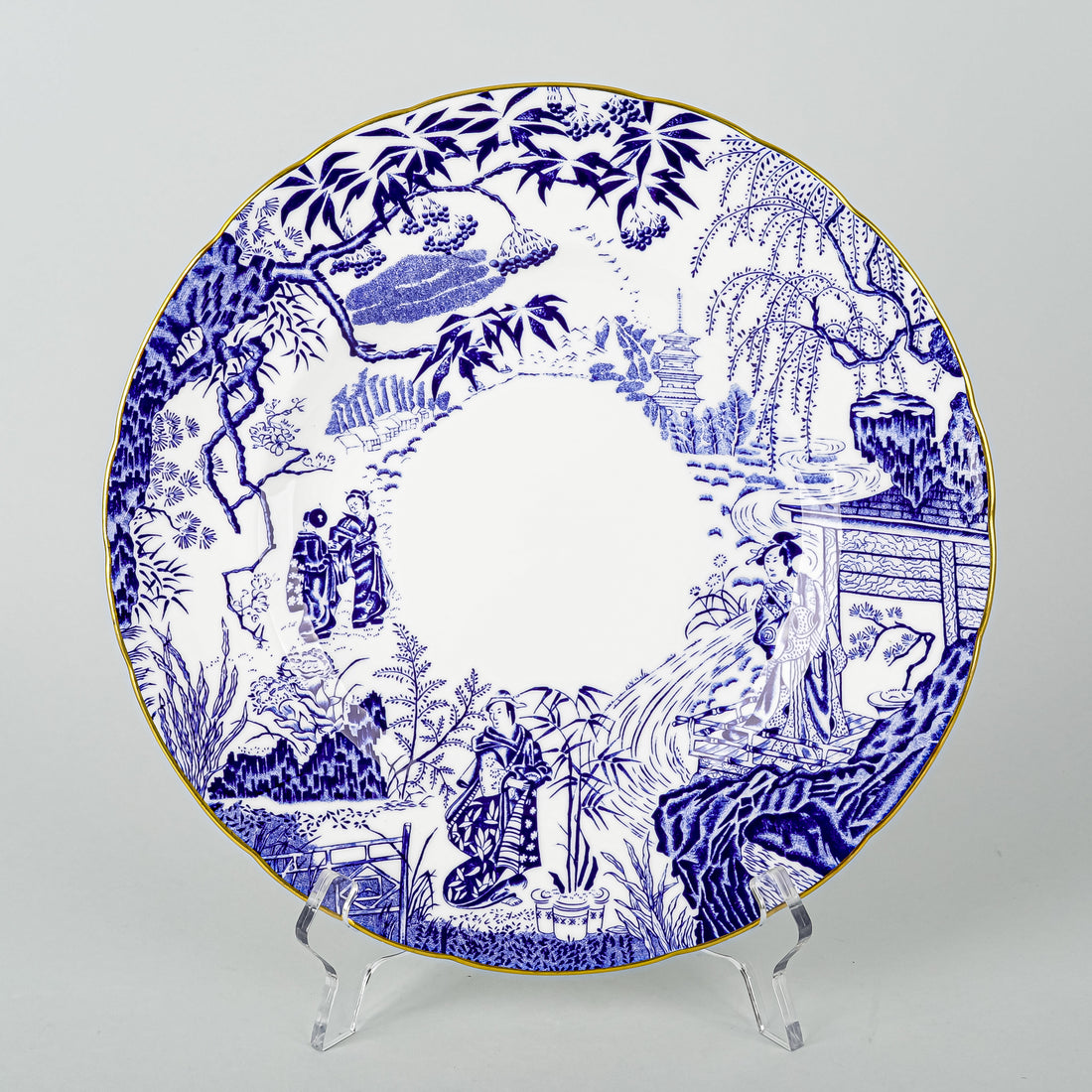 ROYAL CROWN DERBY Mikado Dinner Plates Set Of 2
