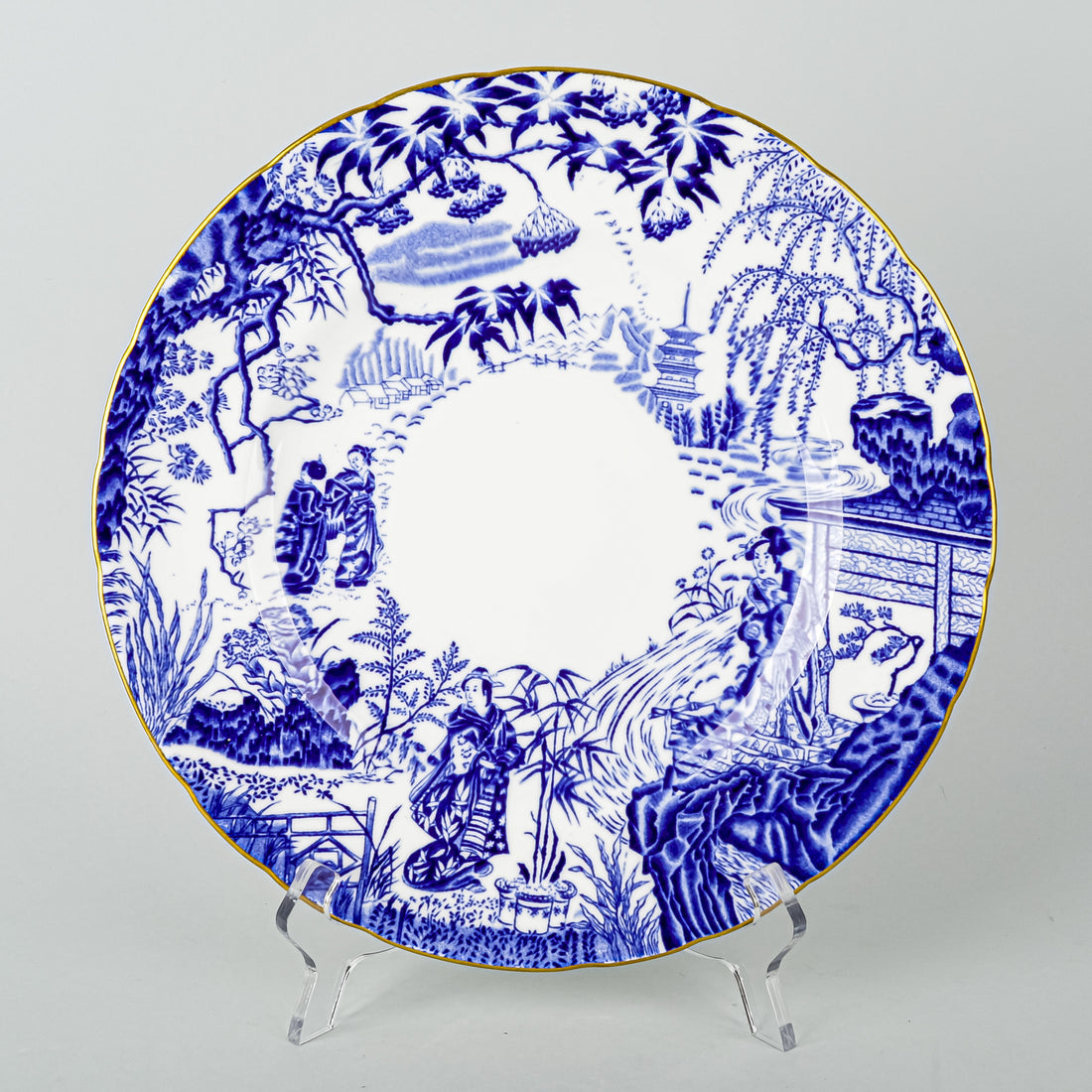 ROYAL CROWN DERBY Mikado Dinner Plates Set Of 2
