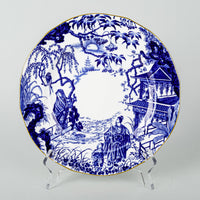 ROYAL CROWN DERBY Mikado Luncheon Plates Set Of 8