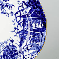 ROYAL CROWN DERBY Mikado Luncheon Plates Set Of 8