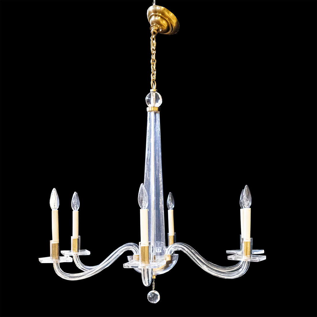 VISUAL COMFORT Bernardo Chandelier Antique Brass Finish