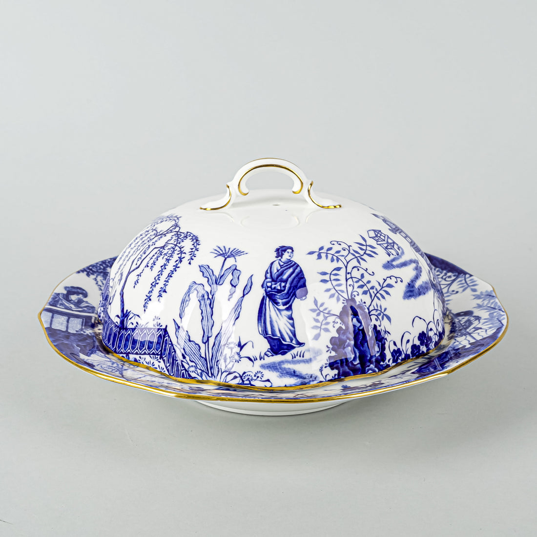 ROYAL CROWN DERBY Mikado Covered Muffin Dish