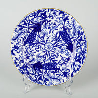 ROYAL CROWN DERBY Peacock Blue Bread & Butter Plates Set of 5
