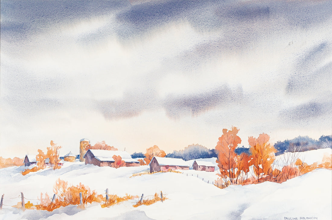 Pauline Holancin Kulha (Canadian 1933-2023) Winter Landscape