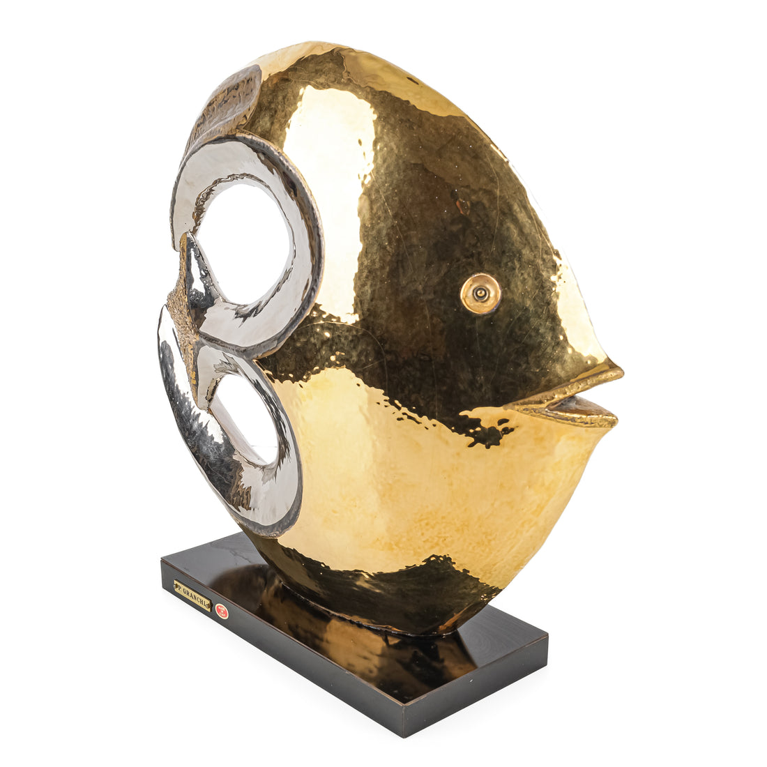 PAOLO GRANCHI Metal Decor Fish Sculpture