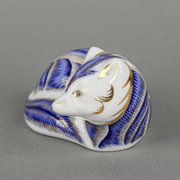 ROYAL CROWN DERBY Paperweight Arctic Fox