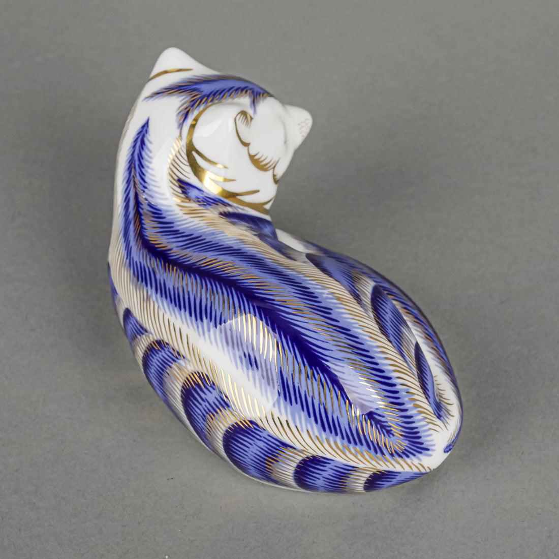 ROYAL CROWN DERBY Paperweight Arctic Fox