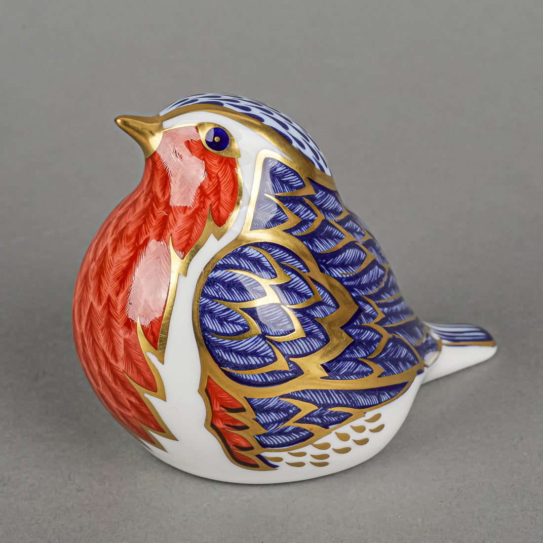 ROYAL CROWN DERBY Paperweight Robin