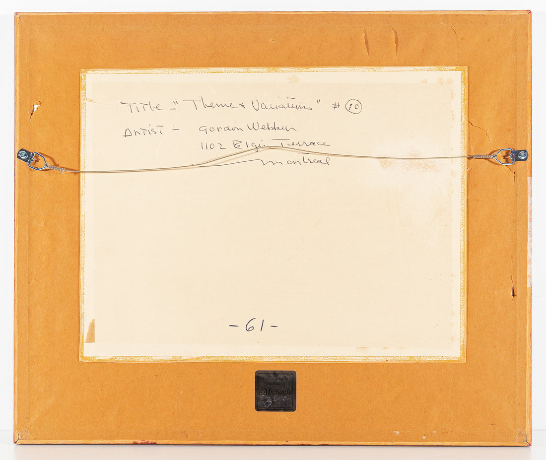 Gordon McKinley Webber (Canadian 1909-1965) "Theme & Variations" #10