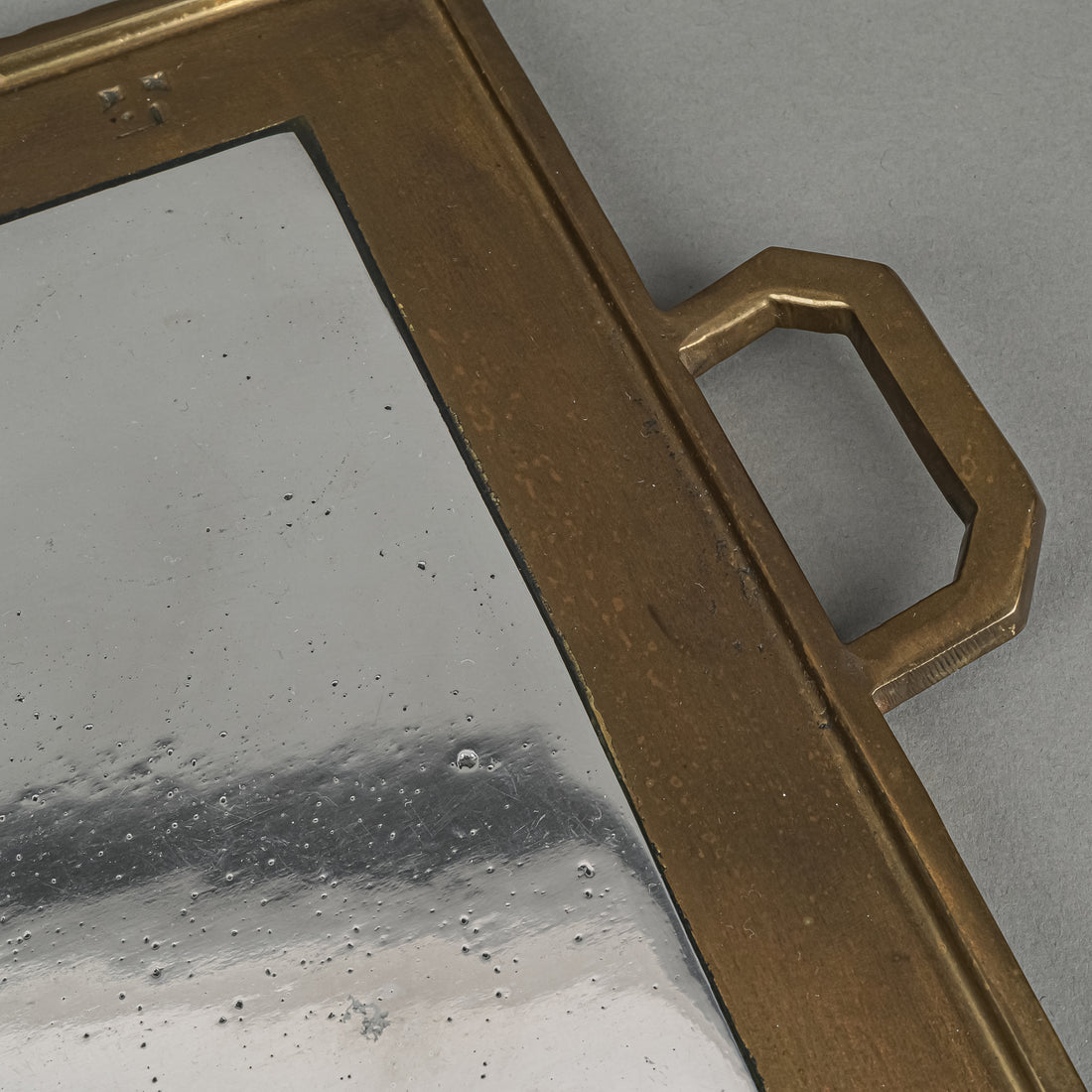 DAVID MARSHALL Brutalist Bronze And Aluminum Tray