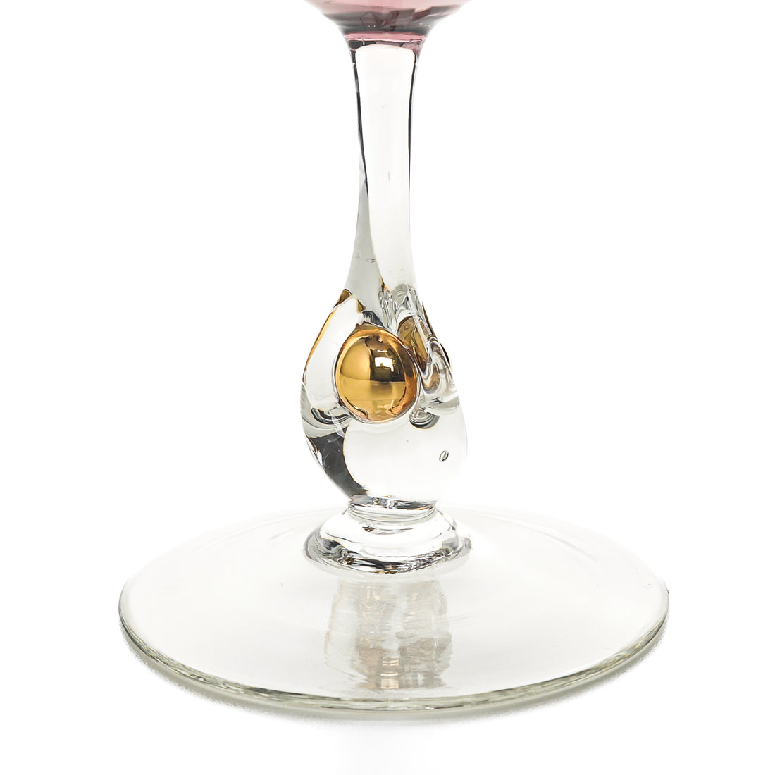 JOSEF STANIK Golden Zuzana Coupe Champagne Glasses Set Of 6