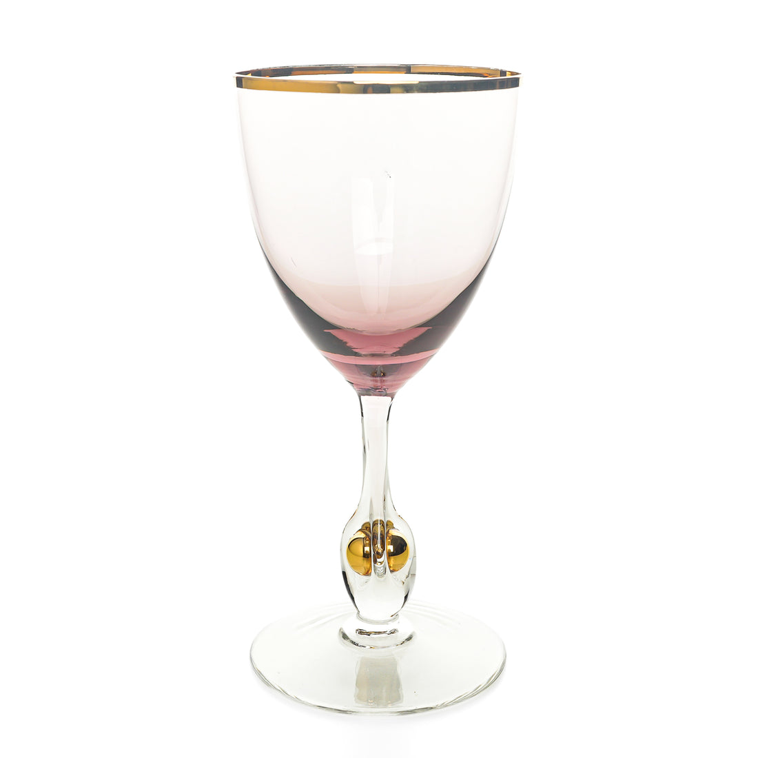 JOSEF STANIK Golden Zuzana Wine Glasses Set Of 8