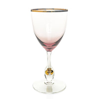 JOSEF STANIK Golden Zuzana Wine Glasses Set Of 8