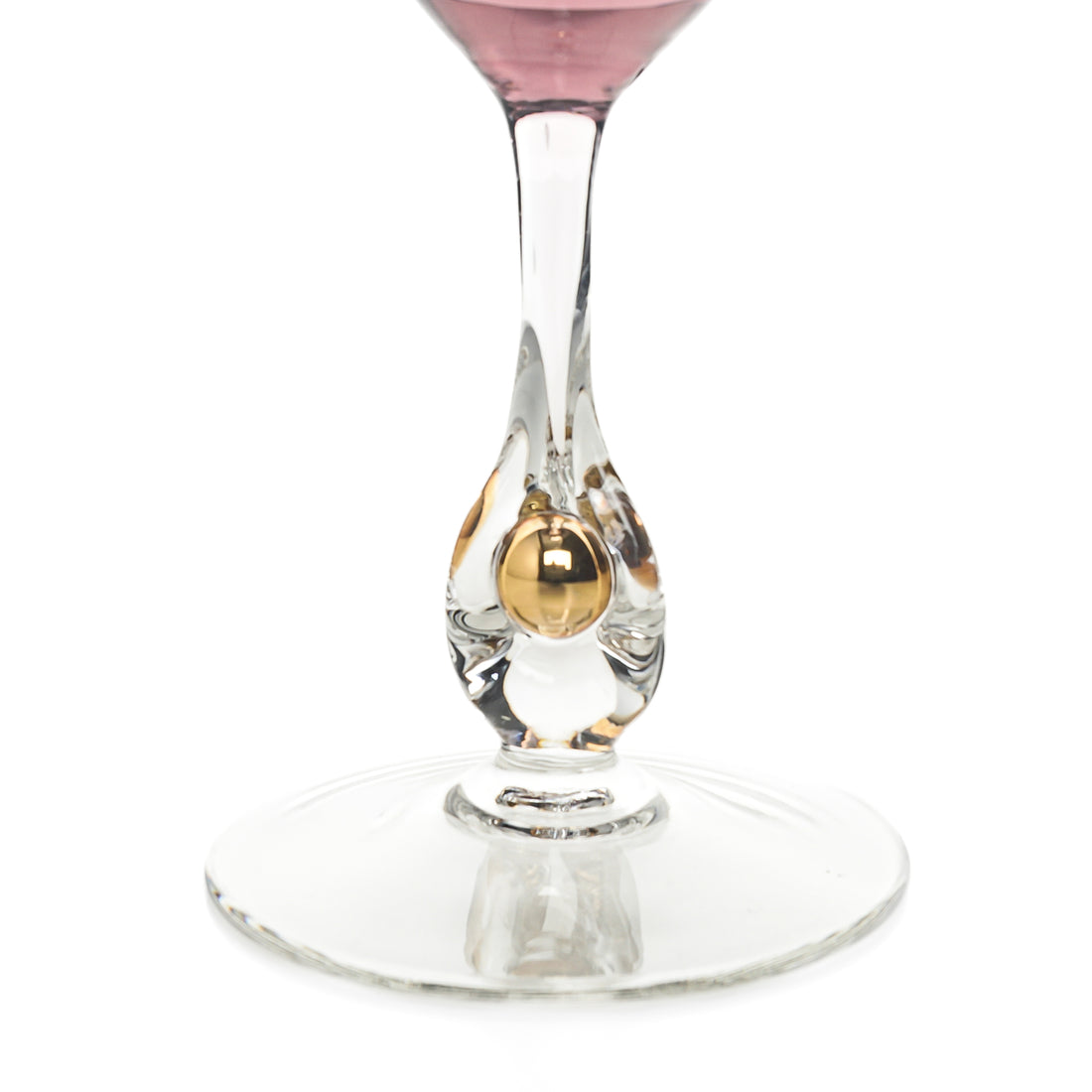 JOSEF STANIK Golden Zuzana Wine Glasses Set Of 8