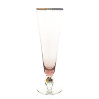 JOSEF STANIK Golden Zuzana Champagne Flutes Set Of 6