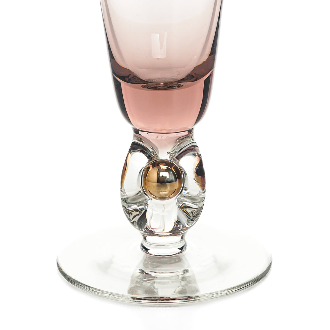 JOSEF STANIK Golden Zuzana Champagne Flutes Set Of 6