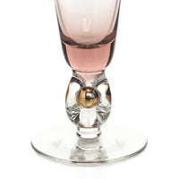 JOSEF STANIK Golden Zuzana Champagne Flutes Set Of 6