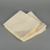 Linen with Lace Tablecloth And 12 Napkins