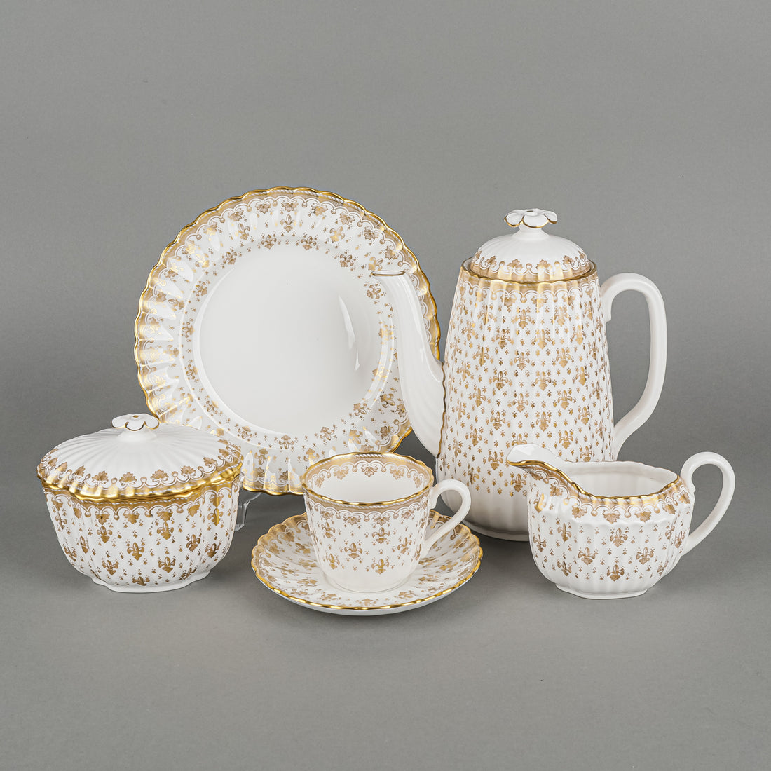 SPODE Fleur De Lys Y8063 Coffee Set 20pcs