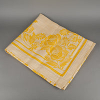 Yellow  Jacquard Tablecloth