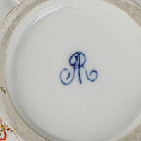 DRESDEN Meissen Hand Painted Panel China Floral Covered Bowl