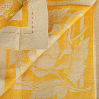 Yellow  Jacquard Tablecloth