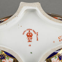 ROYAL CROWN DERBY Old Imari 1128 Oval Pedestal Dish 1575