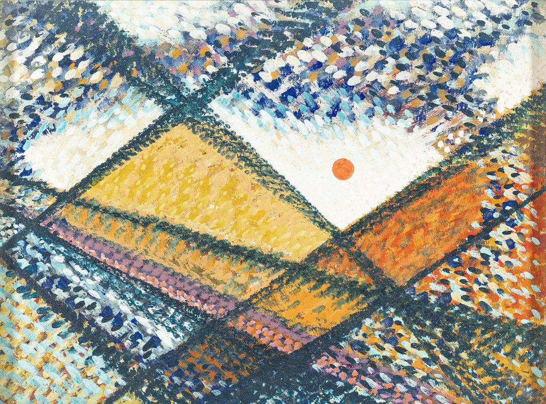 Gordon McKinley Webber (Canadian 1909-1965) "Highway 10, Montana, May 13/62"