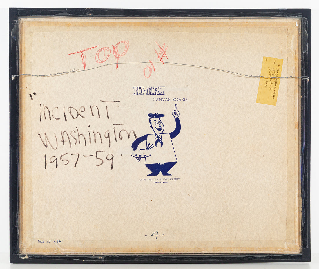 Gordon McKinley Webber (Canadian 1909-1965) "Incident Washington 1957-59"