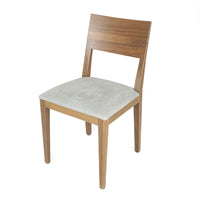 CRATE & BARREL Thalia Walnut Chairs Set of 2