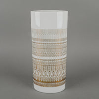 ROSENTHAL Hans T Baumann Gold On White Oval Vase 3085/28