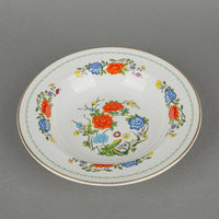 AYNSLEY Famille Rose Soup Plates Set Of 7