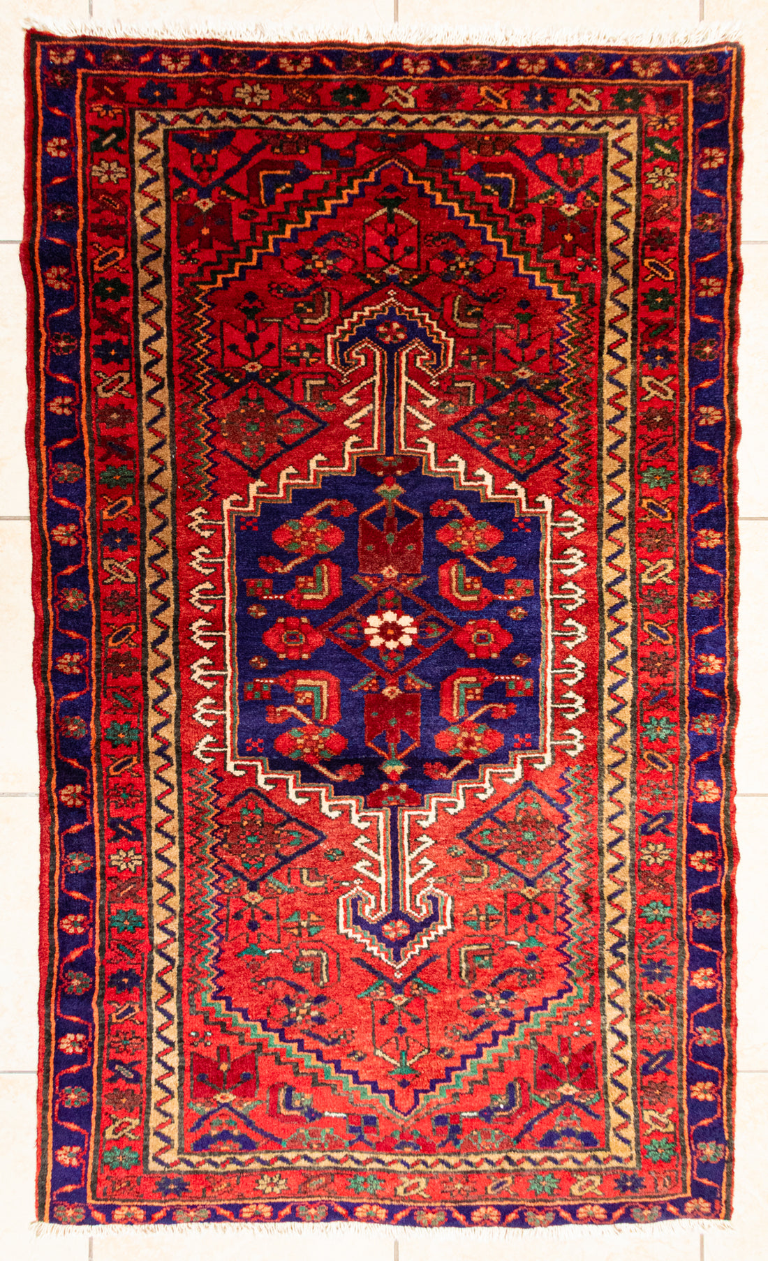 Hand Knotted Wool Zanjan Persian Rug