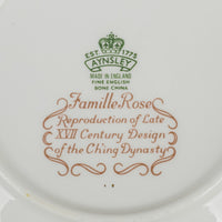 AYNSLEY Famille Rose Soup Plates Set Of 7