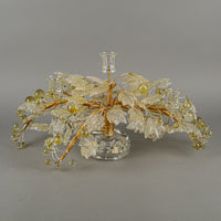 Art Glass Three Light Fruit Tree Candelabra