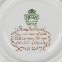 AYNSLEY Famille Rose Cream Soup And Saucers Set Of 6 -  12pcs