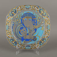 ROSENTHAL Bjorn Wiinblad Glass Christmas 1976 Wall Plate