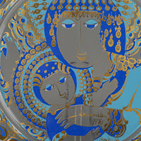 ROSENTHAL Bjorn Wiinblad Glass Christmas 1976 Wall Plate